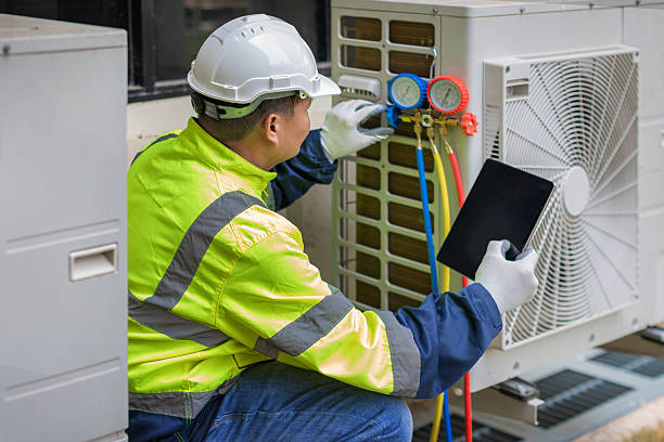 Professional Hvac technician working in Saint Marys, OH